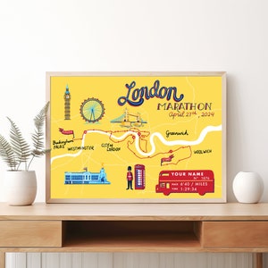 Londen | Aangepaste marathonkaart