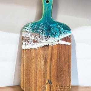 Personalized Unique Ocean Butter Board, Custom Engraved Ocean Cheeseboard, Sea Wedding Gift Anniversary, Couples Engagement Dinner Board image 5