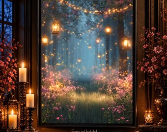 Dreamy Twilight Magic: The Enchanted Forest Art Print