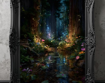 Enchanted Forst Fantasy Landscape Wall Decor