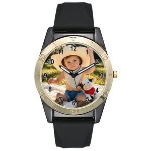 40mm Dial, Custom Photo Watch, Personalized Photo Dial, Anniversary/Birthday Gift, Unisex Custom Watch image 3