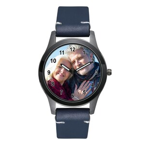Personalized Photo Watch, Custom Picture Face Watch, Unique Gift for Him, Anniversary Birthday Gift immagine 3