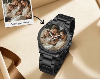 Custom Photo Watches, Personalized Photo Watches, Father's Day Gifts, Romantic Anniversary/Birthday Gifts