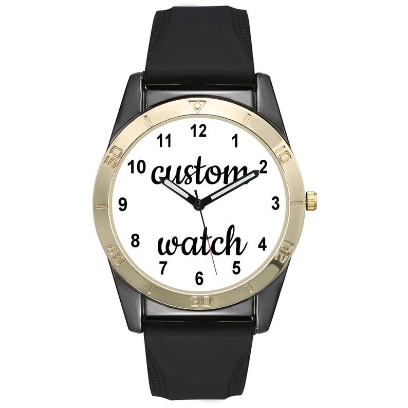 40mm Dial, Custom Photo Watch, Personalized Photo Dial, Anniversary/Birthday Gift, Unisex Custom Watch image 2