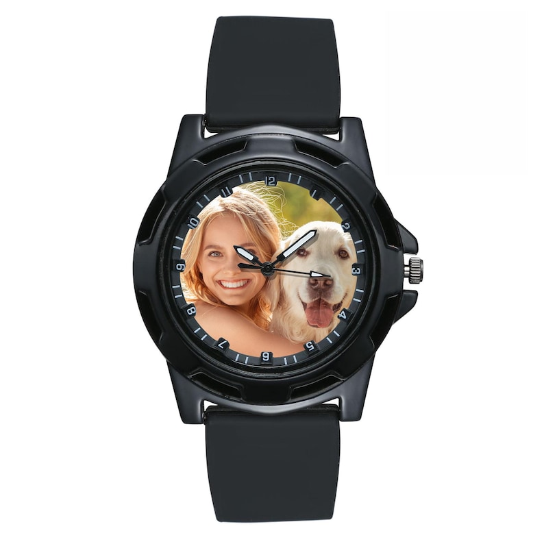 Unique gifts for your boyfriend, custom photo watches, personalized photo dial watches, Father's Day gifts, gifts for family and friends image 3