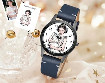 Gifts for your best friend, personalized watches, perfect for your wife or girlfriend, free design, watches with customizable dials