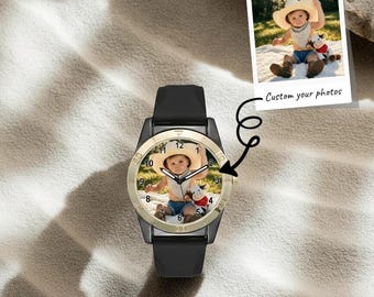 40mm Dial, Custom Photo Watch, Personalized Photo Dial, Anniversary/Birthday Gift, Unisex Custom Watch