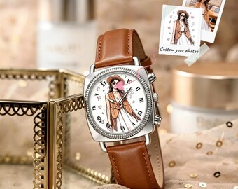 Custom Photo Watches for Women, Unique Gift for Your Best Friend, Personalized Photo Dials, Free Design
