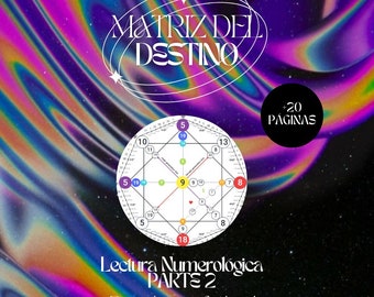 Matriz del Destino|Lectura Personalizada|Ebook|Matrix Of Destiny|Numerología