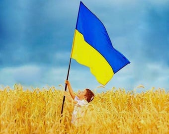 Bandera de Ucrania, bandera de Ucrania, hecha en Ucrania