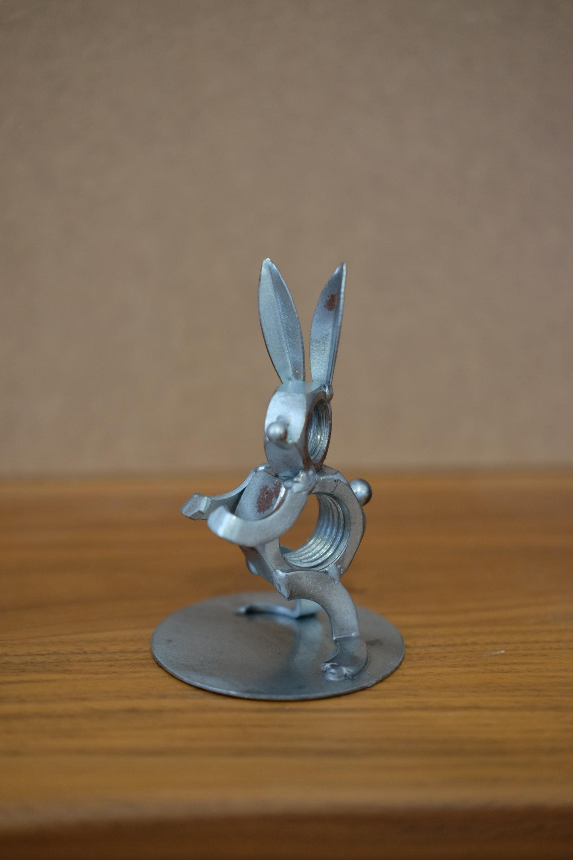 Metal Bunny Figurine - Etsy