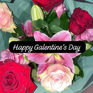 Tarjeta de afirmación del día feliz de Galentines