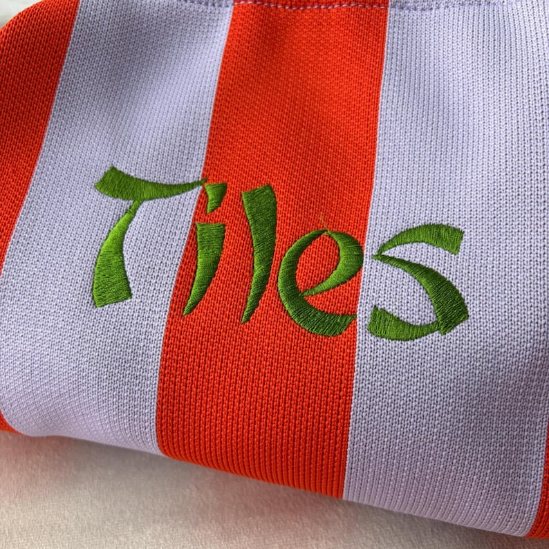 Embroidered Mahjong Tile Bag, Personalized Mahjong Storage Pouch, Custom Mahjong Gift, Gift for friend, hostess Gift image 3