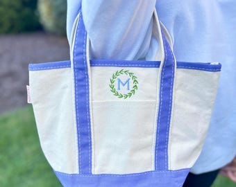 Handy Open Top Tote, Small Tote, Embroidered tote bag, Personalized tote bag, Canvas tote, Name Bag, Custom Tote Bag, Monogram Tote Bag