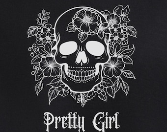 Goth Skull Hoodie: Pretty Gothic Girl Style, Cozy and Edgy