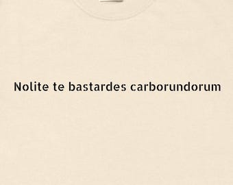 Dark Humor Shirt Don't Let The Bastards Grind You Down | Sarcastic Latin Quote Tee | Anti Establishment Funny Gift Women Men