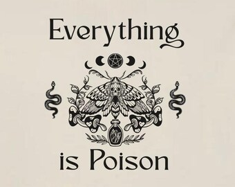 Gothic Poison Unisex Hoodie, Alternative Emo Apparel