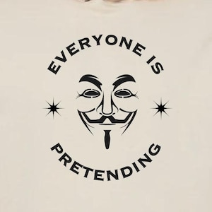 Anti Establishment Hoodie Guy Fawkes Mask | Funny Political Dark Humor Gift | Rebellion Graphic Hoodie | Truth Seeker Unisex image 1