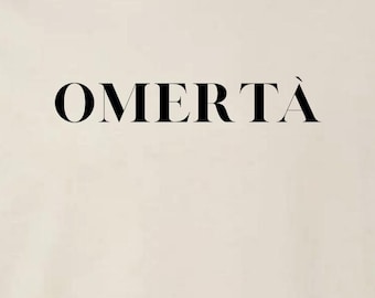 Sudadera Omertà / Jersey gráfico de calle / Regalo unisex retro para él y ella