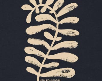 Dark Academia Shirt Botanical Seaweed Tee | Weird Gift Garment Dyed | Nature Lover Dark Humor Gift | Minimalist Oddity Tee Unisex