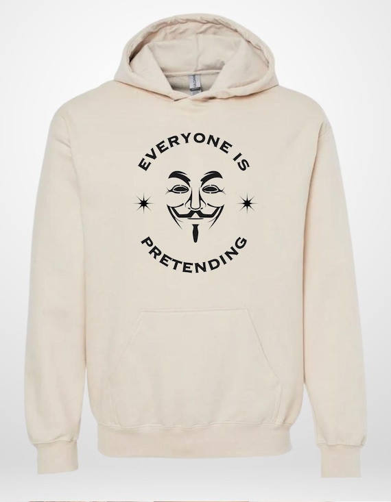 Anti Establishment Hoodie Guy Fawkes Mask | Funny Political Dark Humor Gift | Rebellion Graphic Hoodie | Truth Seeker Unisex