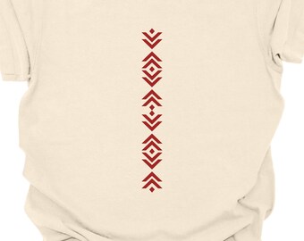 Red Band Cardigan T-Shirt, Garment Dyed T-Shirt