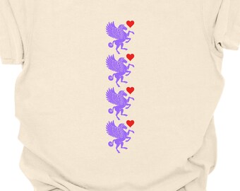 Violet Pegasus Garment Dyed Layering T-Shirt