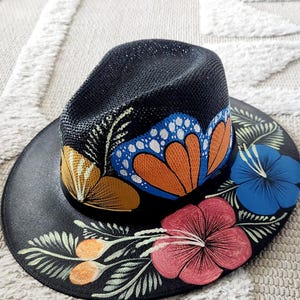 Butterfly Straw Hat - Etsy display picture 3