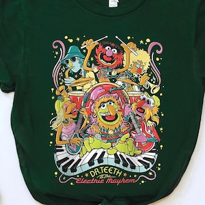 Vintage The Muppets Dr Teeth &The Electric Mayhem Comfort Colors T-Shirt, Magic Kingdom Disneyland Family Vacation Shirt, Birthday Gift Tee