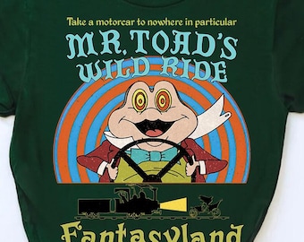 Disney Mr. Toads Wilde Fahrt Fantasyland Vintage Shirt, Disneyland Familie Passende Shirt, Disney Urlaub Reise T-Shirt, Mr. Toads Taxi-Service