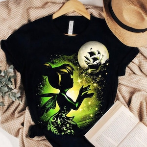 Retro Disney Peter Pan Tinker Bell Comfort Colors Shirt, Tinker Bell Pixie Dust Make A Wish Tee, Magic Kingdom Disneyland Birthday Gift Tee