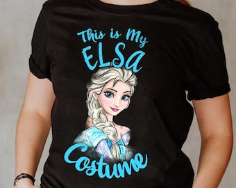 Costume Disney La reine des neiges, c'est mon Elsa, T-shirt couleurs confort, T-shirt Princesse Reine Elsa Disney, T-shirt cadeau d'anniversaire Magic Kingdom Disneyland