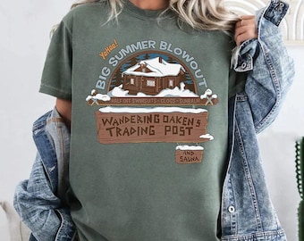 Maglietta vintage Disney Frozen Wandering Oaken's Trading Post Comfort Colors, maglietta Big Summer Blowout, maglietta per le vacanze a Magic Kingdom Disneyland