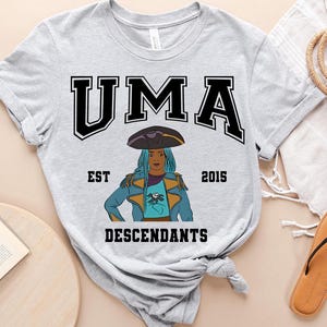Descendants Uma Est 2015 Graphic Portrait Comfort Colors T-Shirt, Magic Kingdom Disneyland Family Vacation Shirt, Birthday Gift Tee