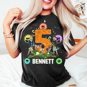 Custom Name And Age Wild Kratts Birthday Comfort Colors T-Shirt, Birthday Gift Shirt, Magic Kingdom Disneyland Family Matching Shirt