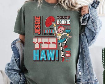 Camiseta de Disney Pixar Toy Story Jessie Comfort Colors, The Yodeling Cowgirl Tough Cookie, camiseta para adultos y niños pequeños de Magic Kingdom Disneyland