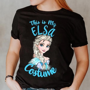 Disney Frozen This Is My Elsa Costume Comfort Colors T-Shirt, Disney Princess Queen Elsa Tee, Magic Kingdom Disneyland Birthday Gift Tee