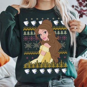 Comfort Colors Disney Princess Belle Ugly Sweatshirt, Beauty And The Beast Tee, Magic Kingdom Disneyland Trip Shirt, Birthday Gift Tee
