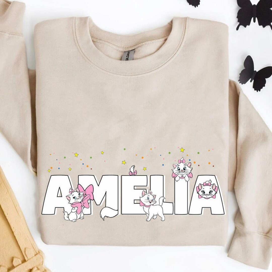 Custom Name Disney the Aristocats Marie Comfort Colors T-shirt, Cats ...
