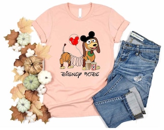 Camiseta Slinky Dog Disney Mode de Disney Pixar Toy Story de Comfort Colors, camiseta Slinky Mickey Ears, camiseta de vacaciones en Magic Kingdom Disneyland