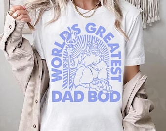 Little Mermaid Ariel Dad King Triton Comfort Colors Shirt, World's Greatest Dad Bob Shirt, Father's Day Gift Shirt, Best Dad Ever Tee