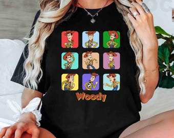 Disney Pixar Toy Story Woody Comfort Colors T-Shirt, Toy Story Sheriff Woody Tee, Magic Kingdom Disneyland Family Vacation Matching Shirt