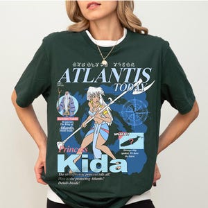 Disney Atlantis The Lost Empire Princess Kida Nouveau Poster Comfort Colors T-Shirt, WDW Magic Kingdom Disneyland Family Vacation Shirt