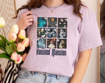 Vintage Disney Halloween Haunted Mansion Welcome Foolish Mortals Comfort Colors Shirt, Mickey's Not So Scary Party, Disney Family Shirts