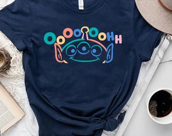 Disney Pixar Toy Story Alien Oooohh Comfort Farben Shirt, Magic Kingdom Disneyland Shirt, Familie Disney Shirts, Disney Kleinkind Kind T-Shirt