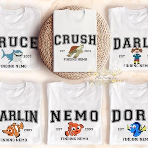 Disney Pixar Finding Nemo Character Comfort Colors T-Shirt, Nemo Marline Dory Tee, Animal Kingdom Disneyland Shirt, Birthday Gift Tee