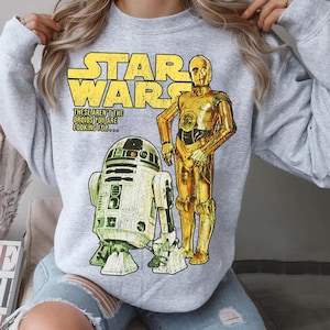 Vintage Star Wars Droids R2-D2 C-3PO Comfort Colors T-Shirt, Star Wars Day Celebration Tee, Magic Kingdom Disneyland Matching Shirt
