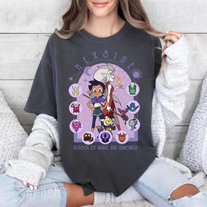Disney The Owl House Hexside School of Magic and Demonics Comfort Colors T-Shirt, Magic Kingdom Disneyland Shirt, Birthday Gift Tee