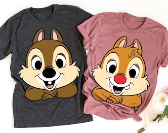 Disney Chip and Dale Rescue Rangers Double Trouble Comfort Colors T-Shirt, Disney Couple Shirt, Magic Kingdom Disneyland Matching Tee