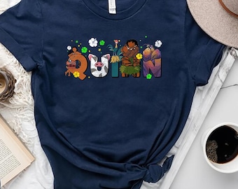 Camiseta con nombre personalizado de Moana Comfort Colors, camiseta personalizada a juego de Disney Hei Hei Pua Maui Tamatoa, camiseta de regalo de cumpleaños de vacaciones en Disneyland
